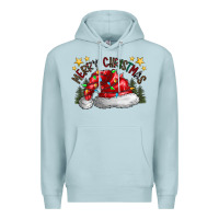 Blue Mist merry Christmas santa Premium Hoodie - CowhideDigitalArt