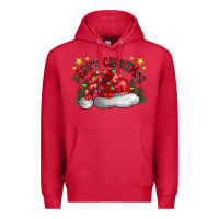 Cardinal merry Christmas santa Premium Hoodie - CowhideDigitalArt