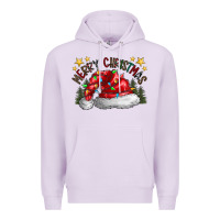 Lilac merry Christmas santa Premium Hoodie - CowhideDigitalArt