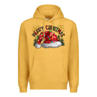 Mustard merry Christmas santa Premium Hoodie - CowhideDigitalArt