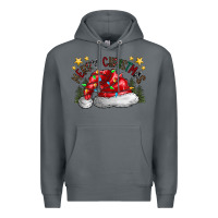 Rock merry Christmas santa Premium Hoodie - CowhideDigitalArt