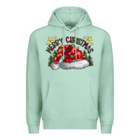 Seafoam merry Christmas santa Premium Hoodie - CowhideDigitalArt