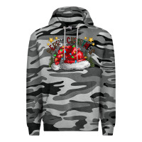 Slate Camo merry Christmas santa Premium Hoodie - CowhideDigitalArt