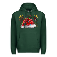 Sports Green merry Christmas santa Premium Hoodie - CowhideDigitalArt