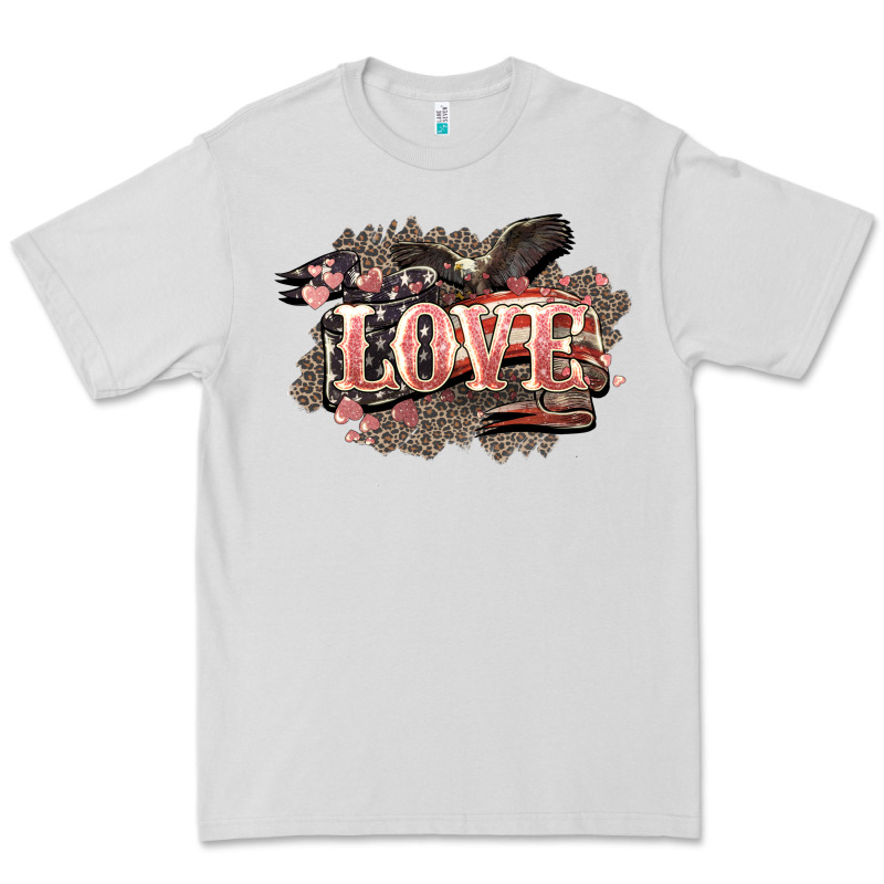 Love America 4th Of July Premium Tee by HowdyJamesFarm | Teevron