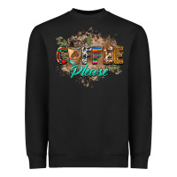 Black coffee please Heavyweight Sweatshirt - BarkalooDesign