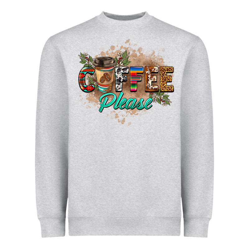 Coffee Please Heavyweight Sweatshirt by BarkalooDesign | Teevron