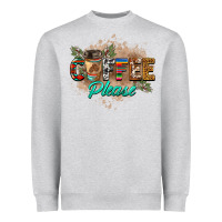 Heather Grey coffee please Heavyweight Sweatshirt - BarkalooDesign