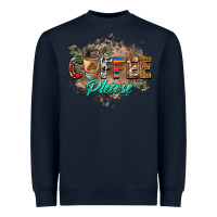 Navy coffee please Heavyweight Sweatshirt - BarkalooDesign