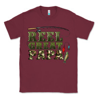 Burgundy reel great papa Classic Tee - Artiststas
