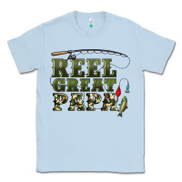 Dusty Blue reel great papa Classic Tee - Artiststas