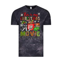 Cloud Black this is my christmas movie watching blanket Vintage Tee - OliviaCreatesArt