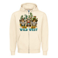 Sandshell wild west western gnome Zipper Hoodie - BarkalooDesign