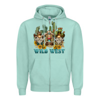 Seafoam wild west western gnome Zipper Hoodie - BarkalooDesign