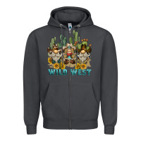 Smoke wild west western gnome Zipper Hoodie - BarkalooDesign