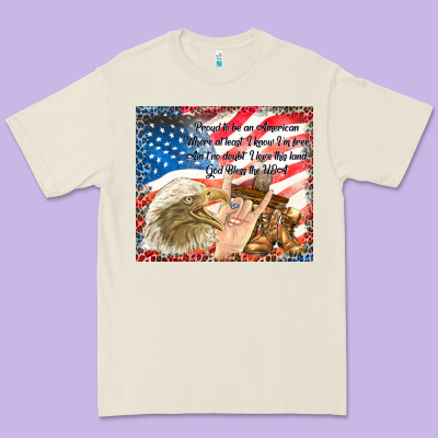 God Bless The Usa Premium Tee Designed By Tumblerdesignbyshophia
