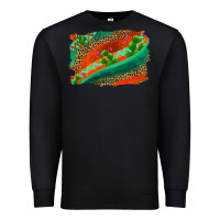 Black westerb aztec and leopard background Premium Sweatshirt - AdoDesignShop