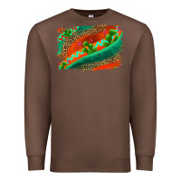 Chestnut westerb aztec and leopard background Premium Sweatshirt - AdoDesignShop