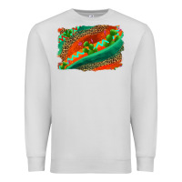 Dove Grey westerb aztec and leopard background Premium Sweatshirt - AdoDesignShop