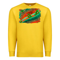 Lemon westerb aztec and leopard background Premium Sweatshirt - AdoDesignShop