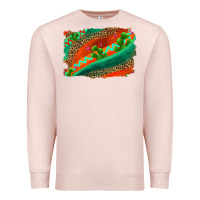 Pale Pink westerb aztec and leopard background Premium Sweatshirt - AdoDesignShop
