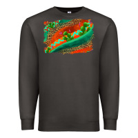 Smoke westerb aztec and leopard background Premium Sweatshirt - AdoDesignShop