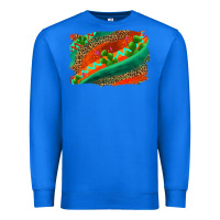 True Royal westerb aztec and leopard background Premium Sweatshirt - AdoDesignShop