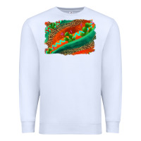 White westerb aztec and leopard background Premium Sweatshirt - AdoDesignShop