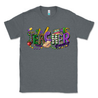 Charcoal Heather teacher mardi gras Classic Tee - CowGirlArtShop