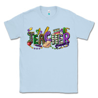 Dusty Blue teacher mardi gras Classic Tee - CowGirlArtShop