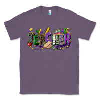 Lavender teacher mardi gras Classic Tee - CowGirlArtShop