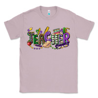Lilac teacher mardi gras Classic Tee - CowGirlArtShop