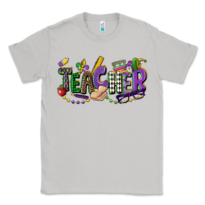 Teacher Mardi Gras Classic Tee by CowGirlArtShop | Teevron