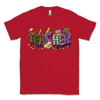 Red teacher mardi gras Classic Tee - CowGirlArtShop