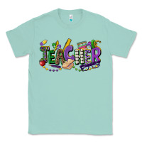 Seafoam teacher mardi gras Classic Tee - CowGirlArtShop