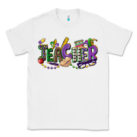 White teacher mardi gras Classic Tee - CowGirlArtShop