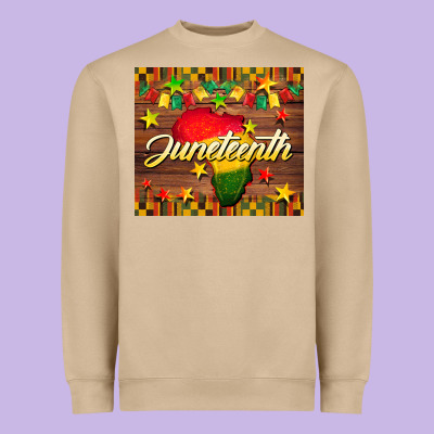 Juneteenth Heavyweight Sweatshirt Designed By Barkaloodesign