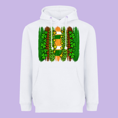 St Patricks  Brushstrokes Heavyweight Hoodie Designed By Adodesignshop
