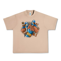 Burro Football afro girl sneakers Urban Heavy Tee - RanaPortraitStore