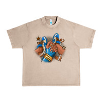 French Oak Football afro girl sneakers Urban Heavy Tee - RanaPortraitStore