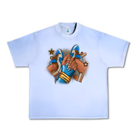 Grape Ice Football afro girl sneakers Urban Heavy Tee - RanaPortraitStore