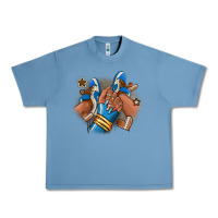 Pebble Blue Football afro girl sneakers Urban Heavy Tee - RanaPortraitStore