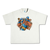 Pistachio Football afro girl sneakers Urban Heavy Tee - RanaPortraitStore