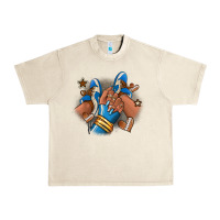 Sandshell Football afro girl sneakers Urban Heavy Tee - RanaPortraitStore