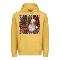 Antique Gold merry Christmas Premium Hoodie - CowhideDigitalArt