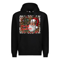 Black merry Christmas Premium Hoodie - CowhideDigitalArt