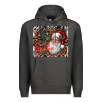Charcoal Heather merry Christmas Premium Hoodie - CowhideDigitalArt