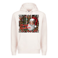 Pale Pink merry Christmas Premium Hoodie - CowhideDigitalArt