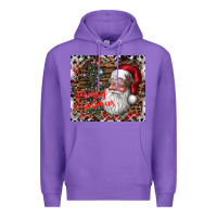 Purple merry Christmas Premium Hoodie - CowhideDigitalArt
