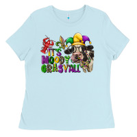 Baby Blue its moody gras yall Ladies Tee - CowGirlArtShop